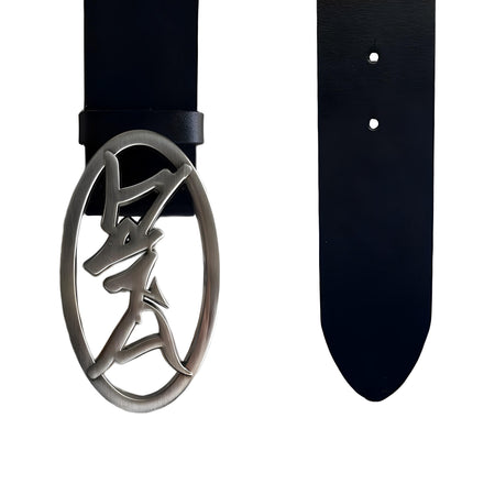 METALLIC LOGO BELT