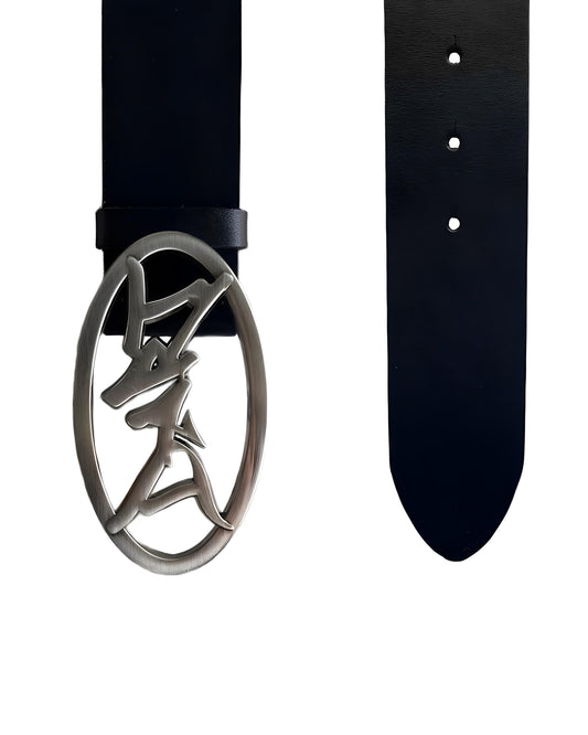 METALLIC LOGO BELT